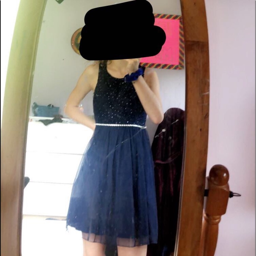 Blue dress